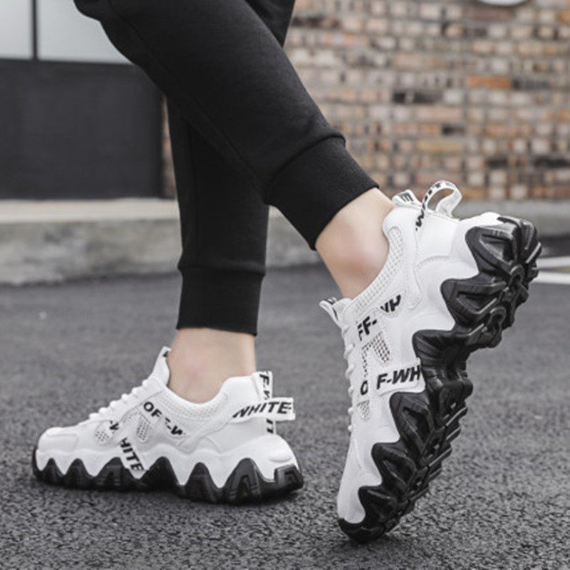 Tide brand men's shoes 2022 spring and autumn new Korean version inner heightened sports casual shoes all-match mesh breathable dad shoes