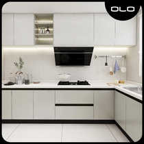 (WoLe Stockholm Cabinets) Modern pastoral home kitchen cabinets customized overall open decoration