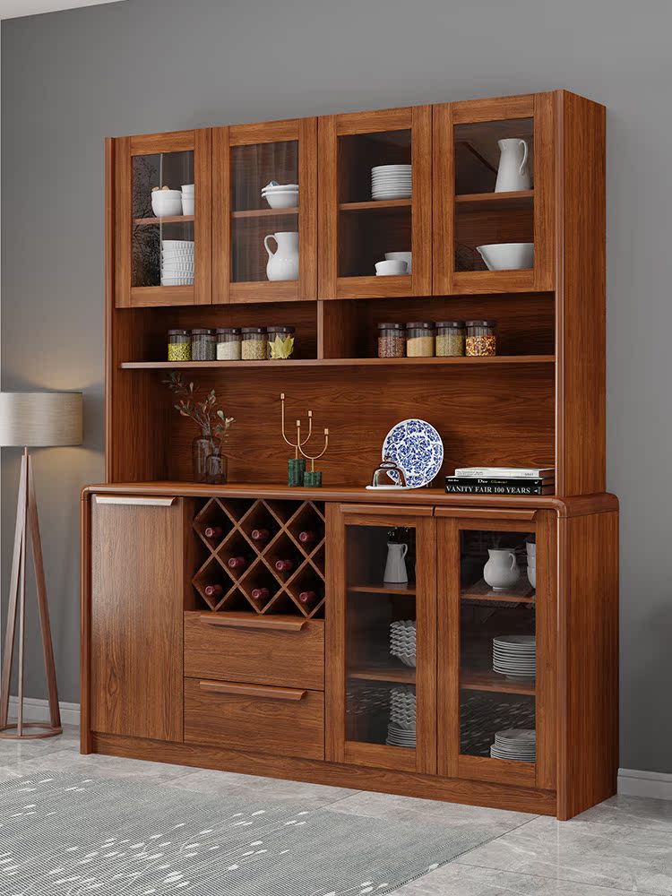 Dining cabinet Wall wine cabinet Chinese living room storage cabinet Household tea cabinet Dining room shelf Multi-function storage cabinet