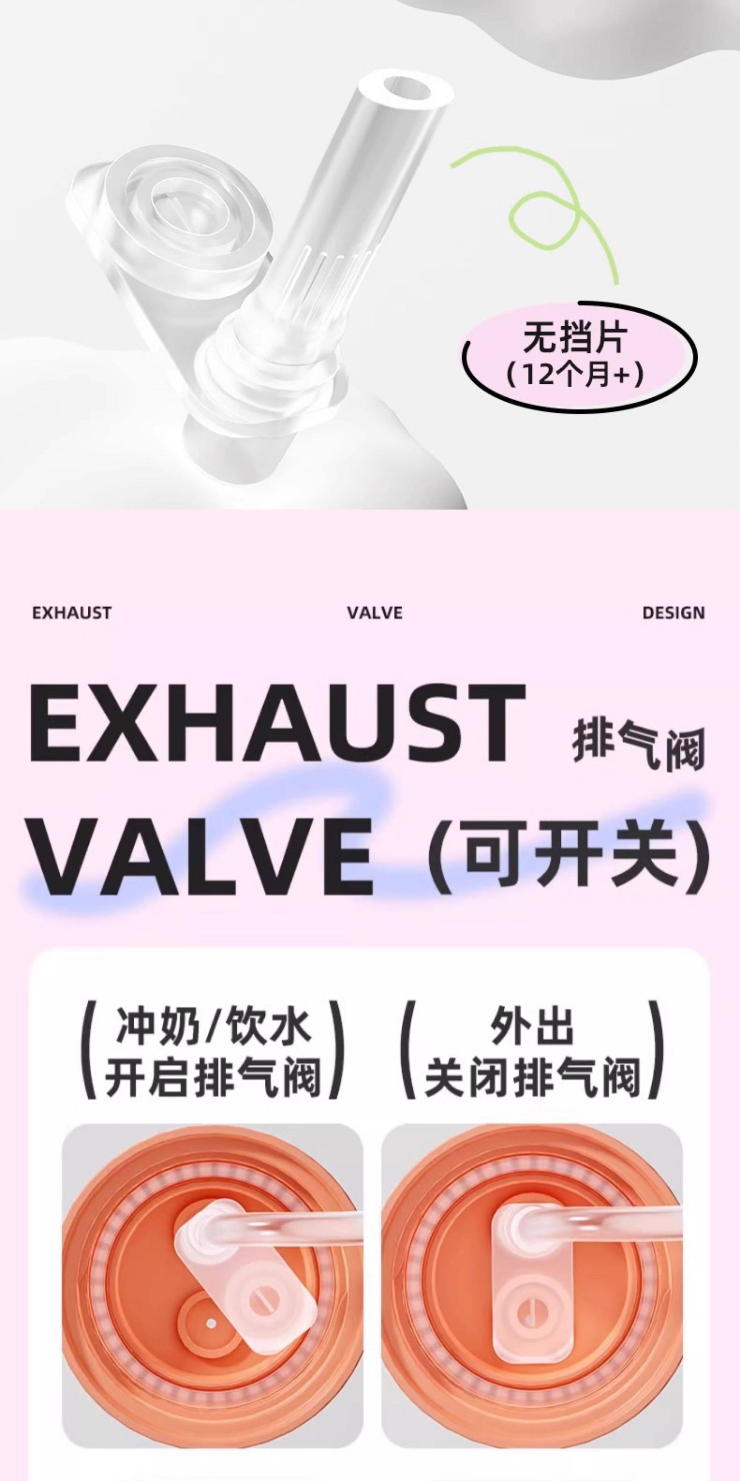 Крышка для бутылочек 安配水杯盖适配贝亲第3代奶瓶配件宽口奶瓶转换头直饮吸管重力球 Residential distribution