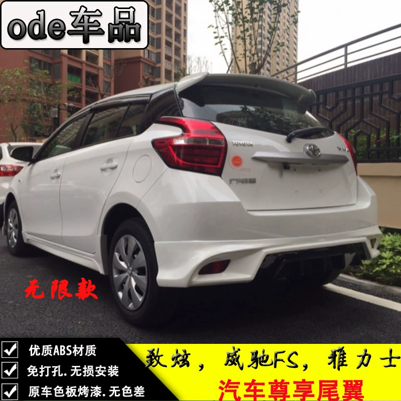 Áp dụng cho sửa đổi cánh sau của Toyota Zhixuan mà không cần đấm không giới hạn cánh gió cố định Yaris cánh trên của Vios fs - Sopida trên