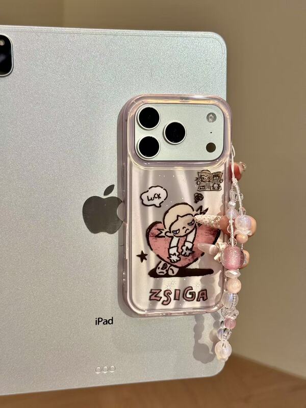 Xiduo Shi Sweet Cool Style Foundation Meteor Pattern Heart-Shaped Gazi Sister Suitable for iPhone 17 Pro Max Apple Phone Case 15 Xiduo Shi Sweet Cool Style Foundation Meteor Pattern Heart-Shaped Gazi Sister Suitable for iPhone 17 Pro Max Apple Phone Case 15