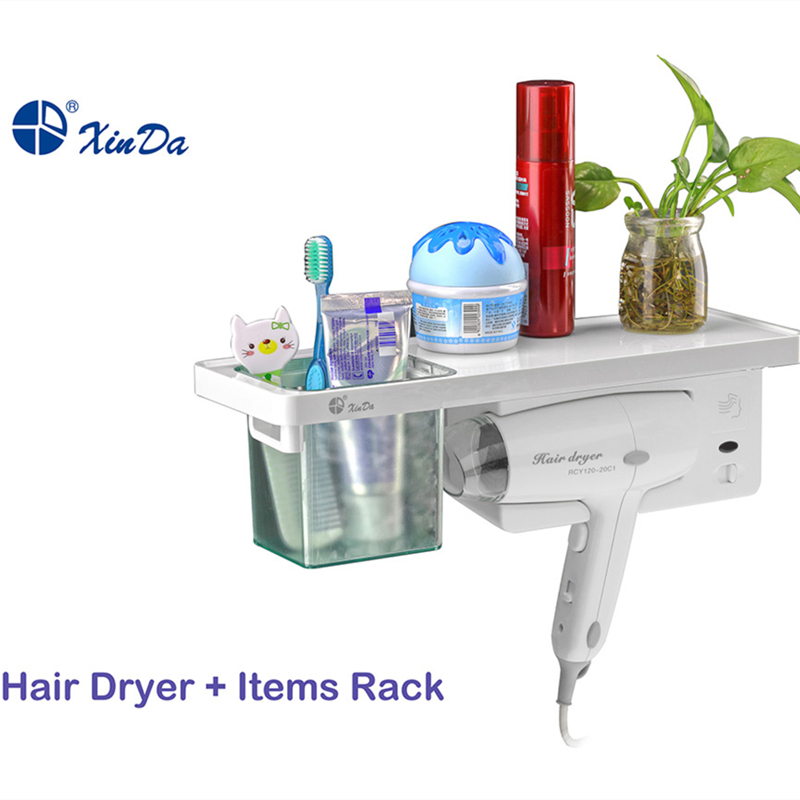 Letter Da RCY120-20C Wall-mounted Hairdressing HAIR DRYER HOOK CONTAINING BOX HOTEL FAMILY SPECIAL