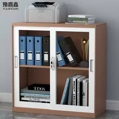 Color filing cabinet office small cabinet storage cabinet with lock metal file cabinet 925 glass sliding door cabinet