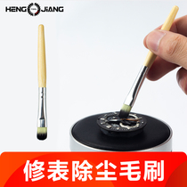 Watch cleaning small hairbrush Brush brush core Clean oil pen brushed table glass ram Bamboo Short Handle Hairbrush