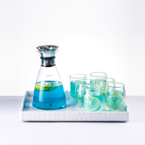 Teraz cold kettle heat-resistant and explosion-proof glass kettle large capacity cool water bottle glass cold water cup set