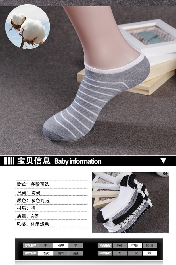 Vớ nam 10 đôi vớ cho nam và nữ vớ mùa hè vớ nông miệng vô hình vớ vớ nam vớ vớ giá rẻ nhà sản xuất bán buôn - Vớ nam tất cao cổ nike