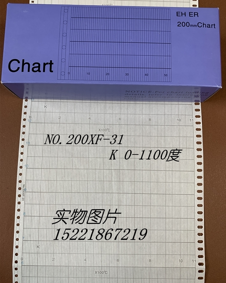 200-1-208 Kawamometer ER meter photocopy paper K0-1100 °C Folding Temperature Record Paper 200XF-31