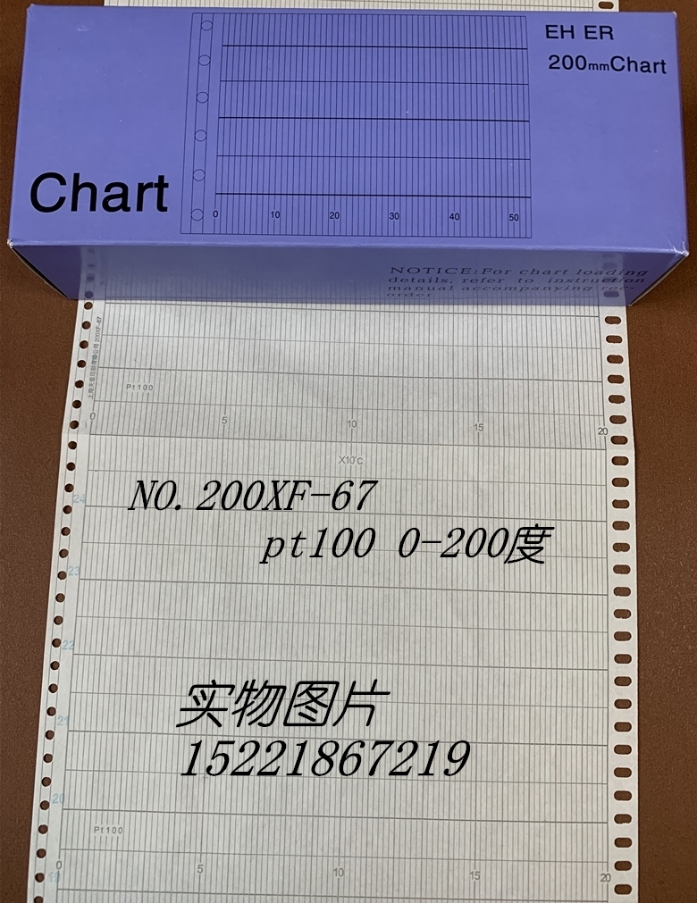 200-1-209 Kawamometer ER meter photoprint paper pt 0-200 ° C Folding Temperature Record Paper 200XF-67