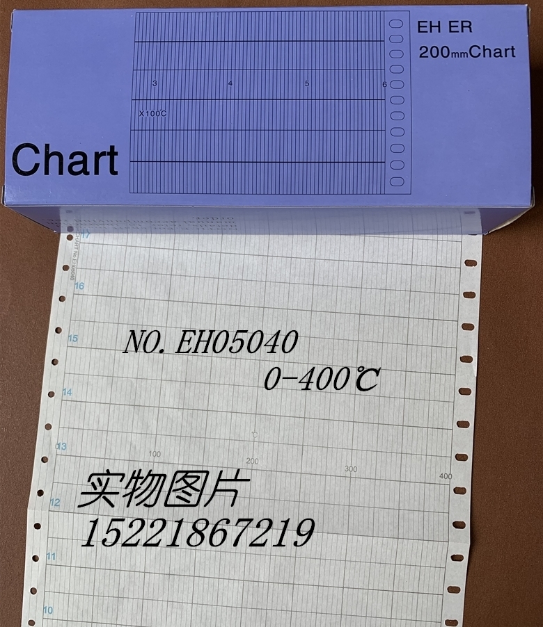 Hot selling EH ER Elongated Folding Meter Temperature Record Paper EH05040 Dahua 200x75 Temperature 0-400
