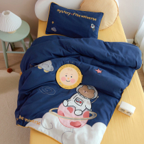 bei europfine cute cartoon 60 cotton satin sanded children three-piece kindergarten quilt cover 1 m1 2m1 35m