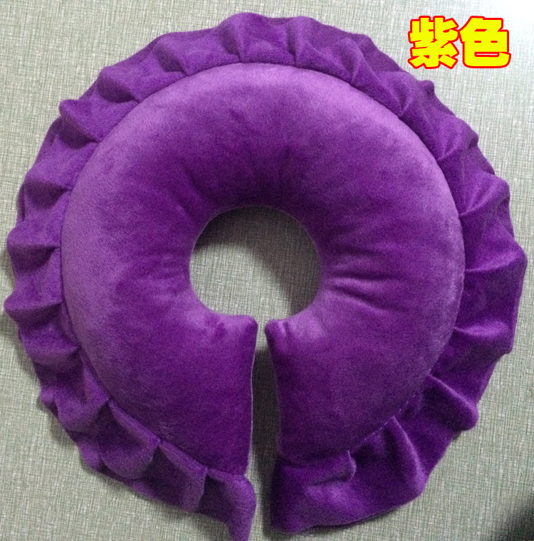 新款美容院趴枕 圆枕头颈椎 美容美体颈椎枕 按摩床用趴枕 可拆洗