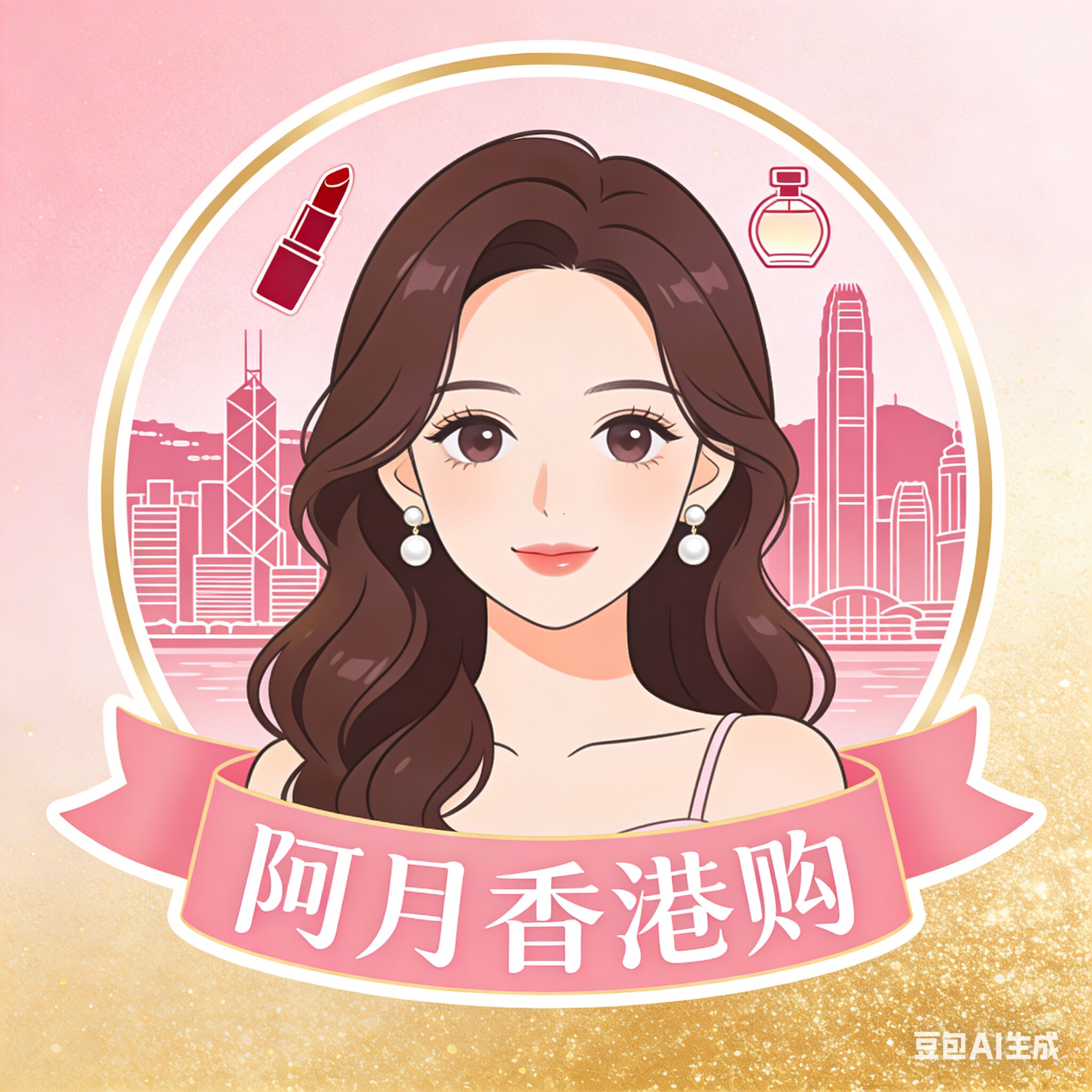 阿月甄选港货店的LOGO