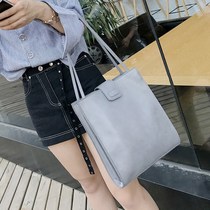 2018 new Korean version shoulder bag womens big bag simple and versatile bag fashion student handbag casual tote bag