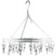 Windproof clothes hanger stainless steel round multi-clip clothes drying rack sock rack sock clip underwear clip underwear hanger seamless