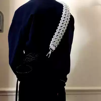 STEFAN COOKE handmade horn button bag chain pants chain decorative bag all-match men and women Liao effect thick same style