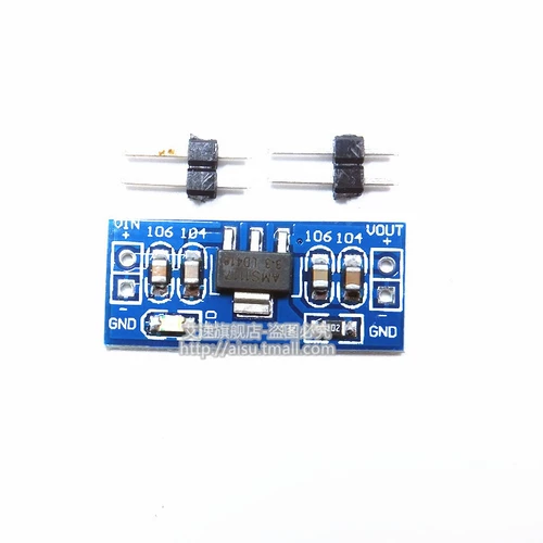 AMS1117-3.3 Модуль питания с анти-чип-микрокомпьютером 3,3 В модуль напряжения напряжения.