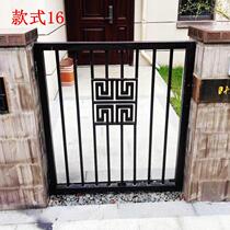 Shenzhen Guangzhou Courtyard Iron Art Small Door Small Iron Gate Villa Small Aluminum Art Double Door Electric Open Door Simple Aluminum Door