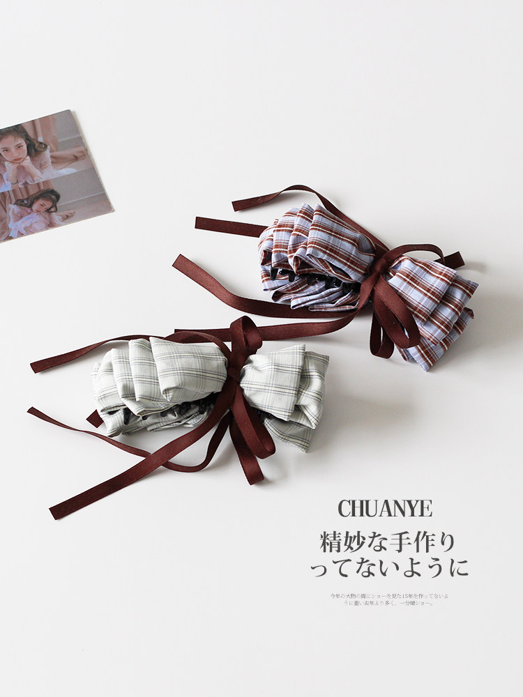 Kawano Korean niche design creative blue butterfly machine hairpin for women high-quality fashionable banana clip headwear