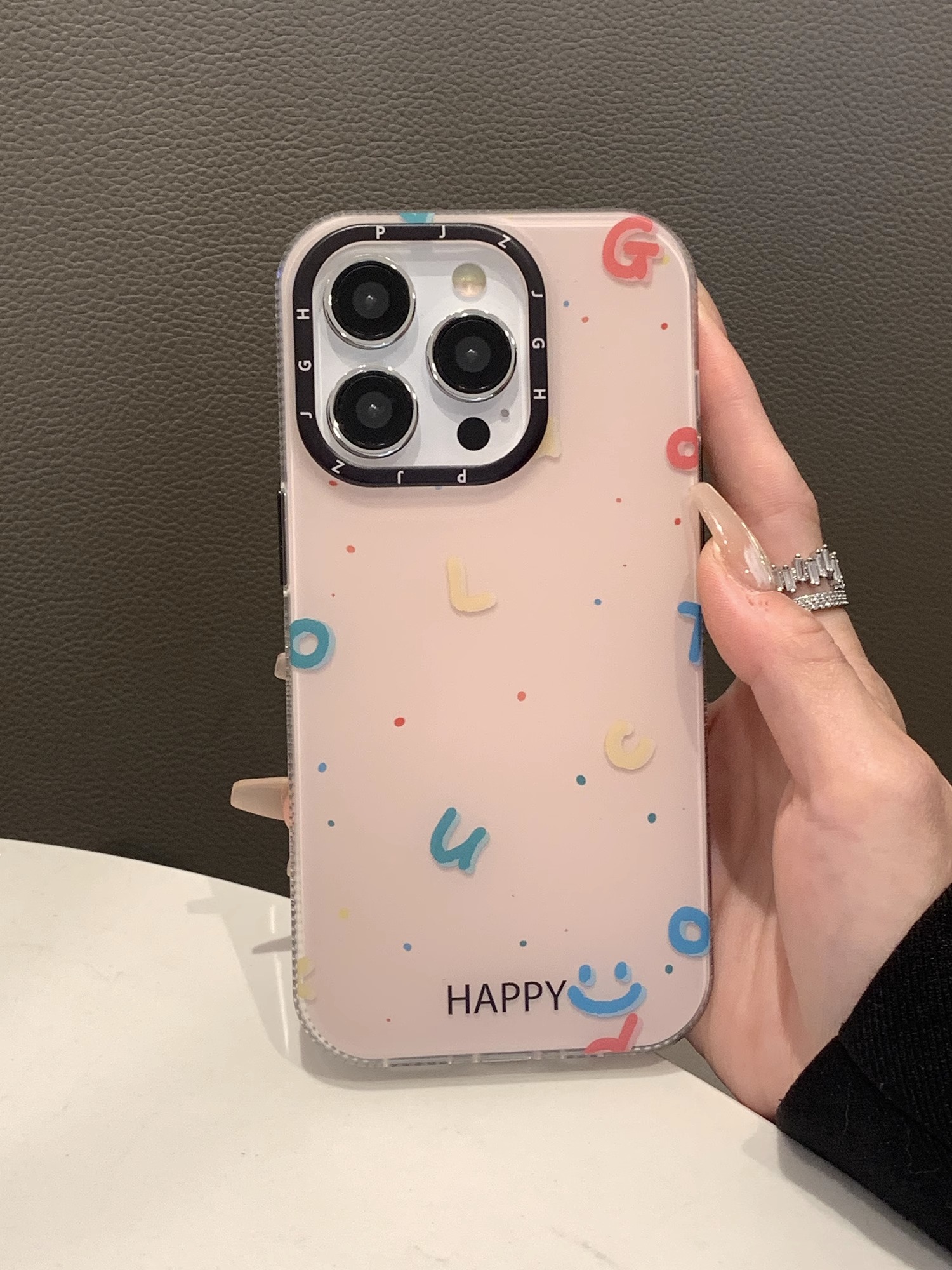 Apply Apple 14 15promax mobile phone shell rubber fruit Sins minimalist smiley face iPhone13 12 anti-fall-Taobao