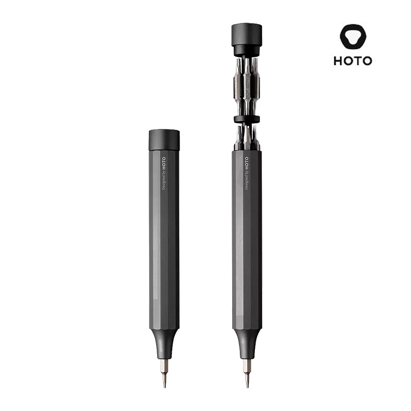 HOTO) Portable mini manual screwdriver precise repair tool integrated storage bin design 24in1-Taobao