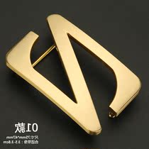 LV О G2021 new belt buckle head mens buckle belt smooth buckle mens pants with high grade pure copper