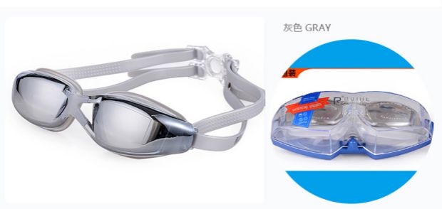 Kính bơi HD + mũ bơi + túi bơi đặt cho người lớn và phụ nữ chống sương mù bằng phẳng kính bơi nữ