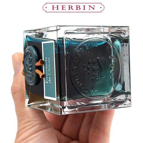 Франция J.Herbin Emerald 1670 Pen Color Ink Несуглеродная живопись, погруженная в воду из золотых чернил