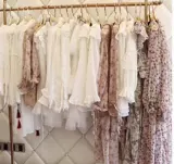 Шифоновая ретро военно-морская кукла для принцессы, рубашка, французский стиль, кукольный воротник, рукава фонарики