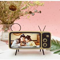 Retro TV Mobile phone shell Small bracket Creative Bluetooth speaker Lazy Watching the Pot Chase Theorist Desktop Universal Dormitory