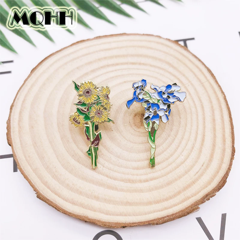 Creative brooch, badge, bag accessory, flowered, Birthday gift