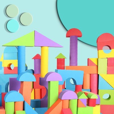 益智儿童eva大号泡沫积木