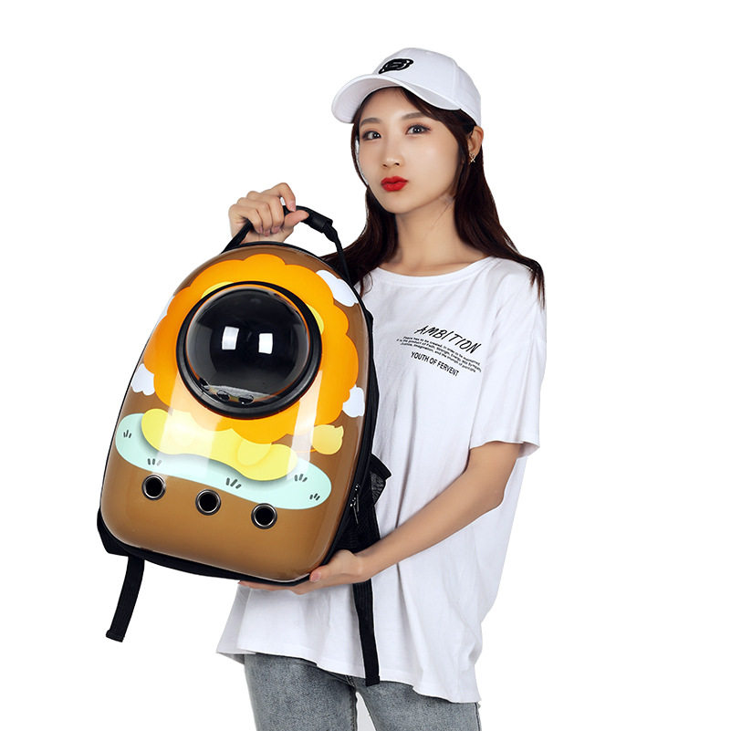 Kitty Pink Black Pet Double Shoulder Bag Cat Back Outside Hand Cat Cat Supplies White Silver Color Blue