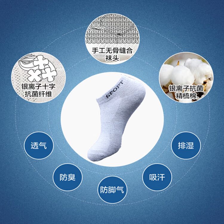 Vớ nam Tất vớ thể thao XL nam trắng đen và vớ cotton vớ trong mùa hè khử mùi vớ vớ bóng rổ vớ tất trắng cao cổ