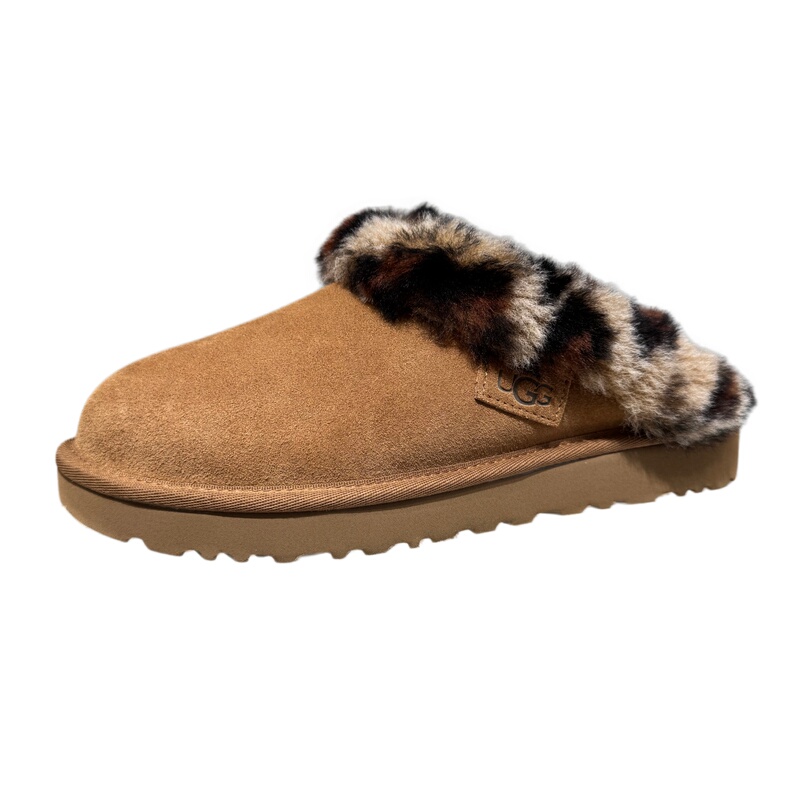 Authentic Ugg Women's Autumn and Winter Comfortable Flat Slip-On Versatile Casual Closed-Toe Fur Slippers 1127250 Authentic Ugg Women's Autumn and Winter Comfortable Flat Slip-On Versatile Casual Closed-Toe Fur Slippers 1127250