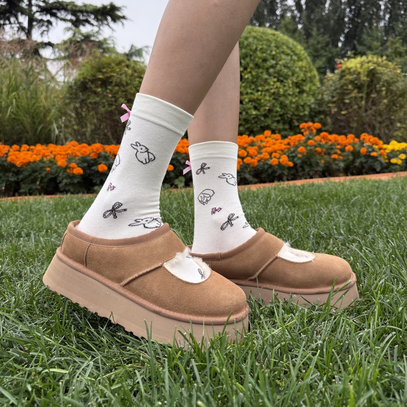 Authentic Ugg Autumn and Winter Women's Mary Jane Thick-Soled Closed-Back Slippers Cute Furry Casual Shoes 1167612 Authentic Ugg Autumn and Winter Women's Mary Jane Thick-Soled Closed-Back Slippers Cute Furry Casual Shoes 1167612