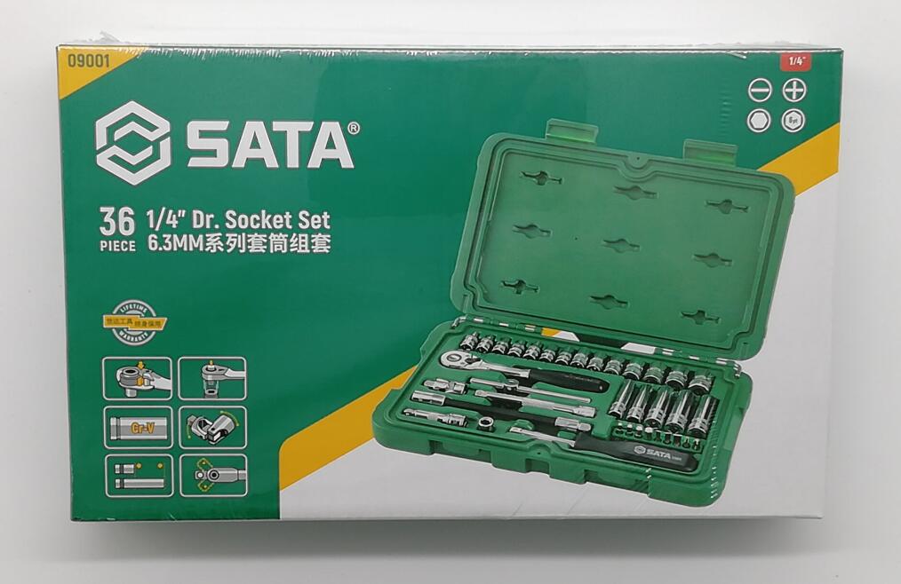 Shida Tool New 09001 36 pieces 6 3MM Series sleeve sets of sleeves 1 4-inch sleeve wrench sleeve wrench
