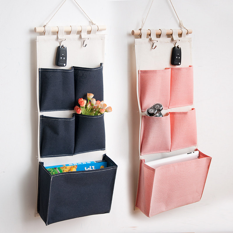 Bedside simple style multi-frame rental house miscellaneous storage bag