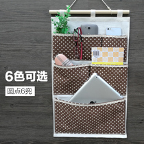Dormitory fabric wall hanging storage bag hanging bag door rear multi-layer fabric storage bag hanging pocket wall-mounted storage bag