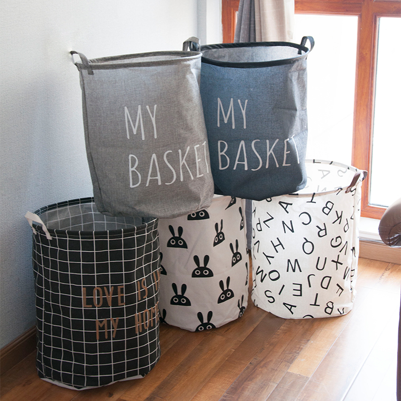 Cloth Art Containing Bucket Folding Dirty Laundry Basket Waterproofing Dirty Laundry Basket Toy Containing Basket Bathroom Laundry Barrel Day Dirty Laundry Basket