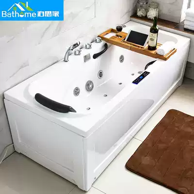 Free-standing bathtub with skirt edge Acrylic bathtub Luxury surf jacuzzi European-style simple spot