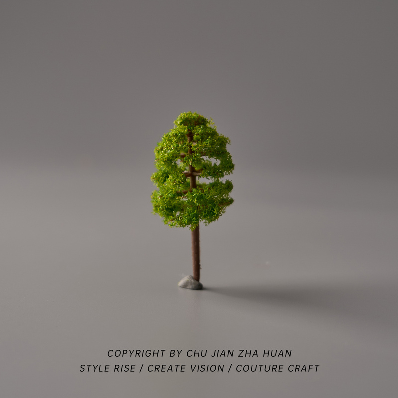 First Sight, First Love! When You'Re Bored, Create a Scene with a Lonely Little Tree, a Simulated Incense Tree, a Small Ornament