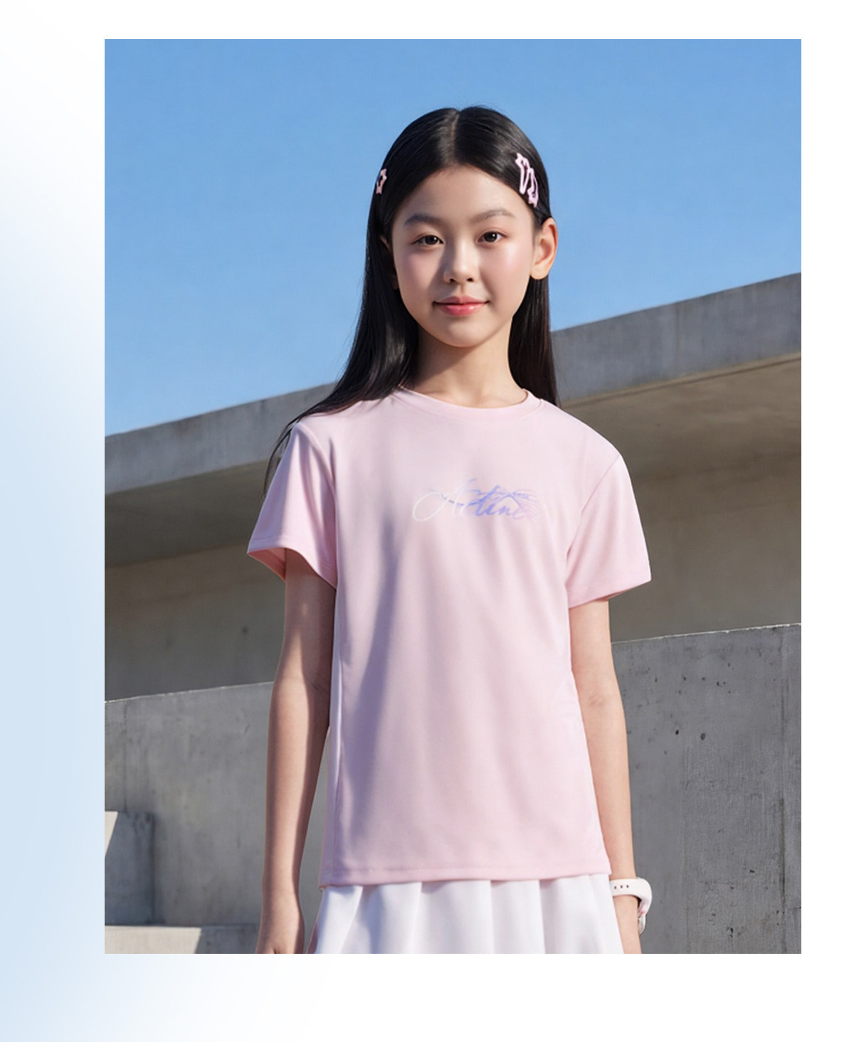 鸿星尔克童装儿童短袖T恤男童运动速干衣夏季新款青少年女童上衣 — 39