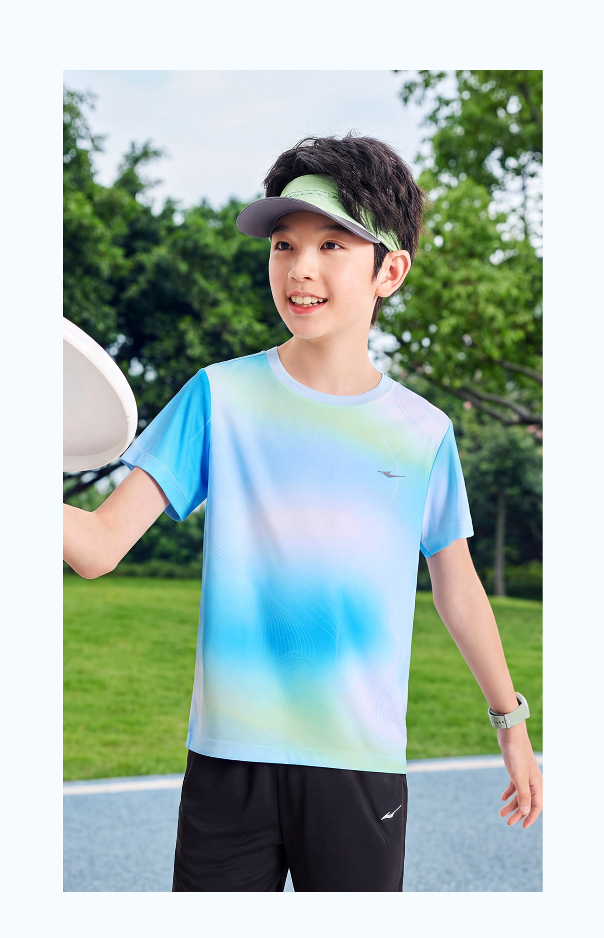 鸿星尔克童装儿童短袖T恤男童运动速干衣夏季新款青少年女童上衣 — 10