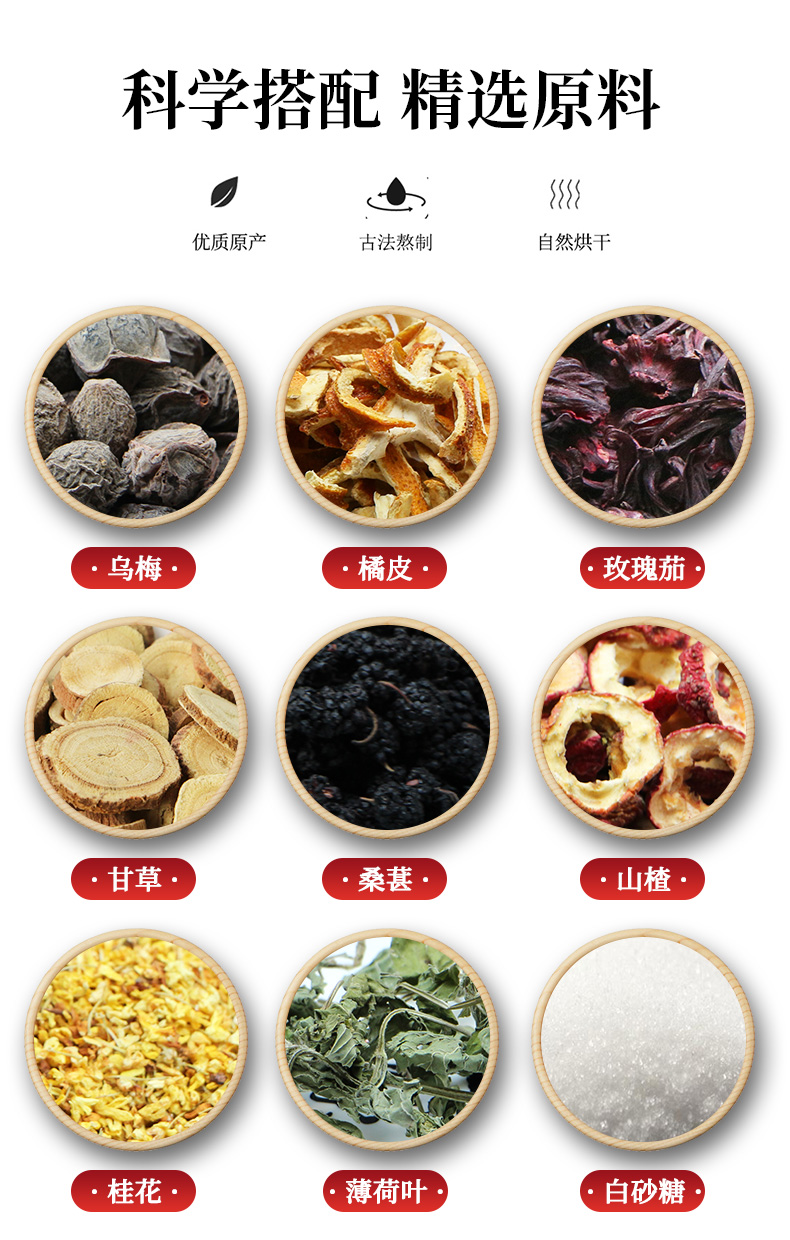 夏日解暑 春真堂 梅公子 老北京酸梅汤 245ml*12罐 植物熬煮无添加 图3