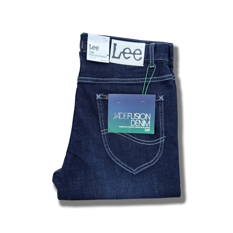 New Style Fine Jade Cool Lee Men's Dark Comfortable 726 Series Mid-Rise Straight-Leg Jeans L12726P66Bkd New Style Fine Jade Cool Lee Men's Dark Comfortable 726 Series Mid-Rise Straight-Leg Jeans L12726P66Bkd