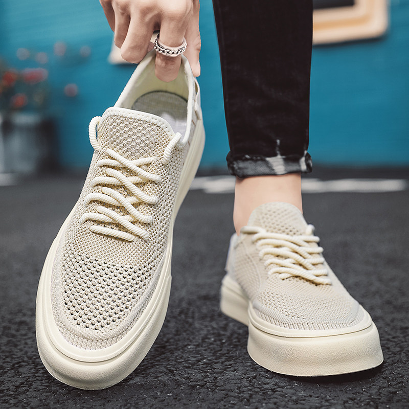 ITbuy pet shoes breathable knitted canvas shoes men's 2023 spring and summer new men's shoes lightweight casual sports shoes