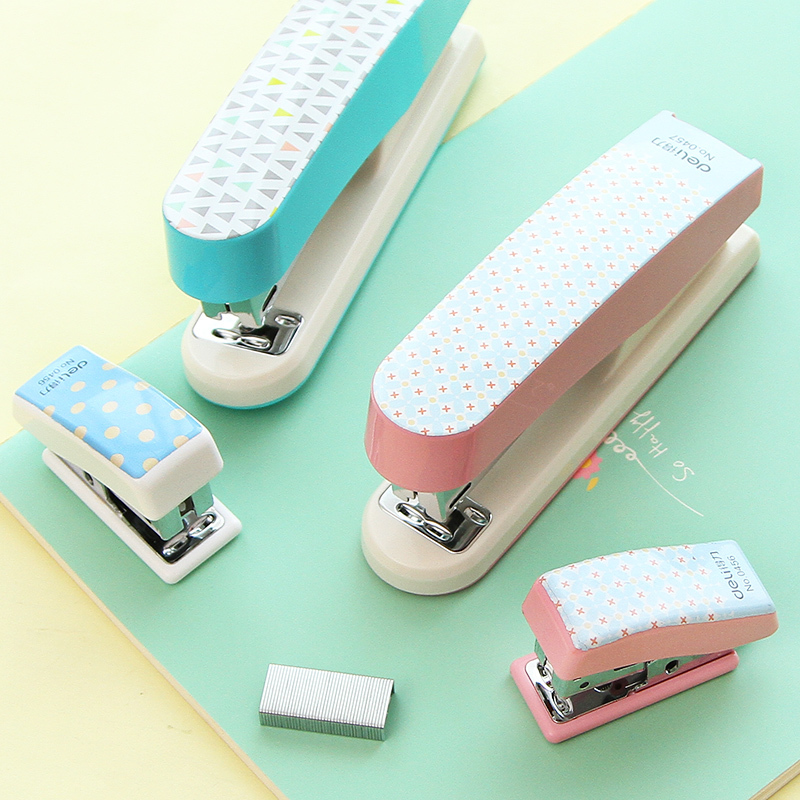 Brief Fi Stationery Cute Cartoon Geometric Nail Book Machine Dazzling Fashion Mini Student 12 Nail Book Machine Office Supplies
