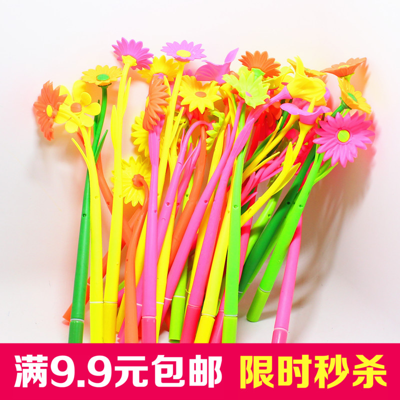 Jane Feijia creative student stationery fragrance flower pen Silicone soft gel gel pen office gift wholesale