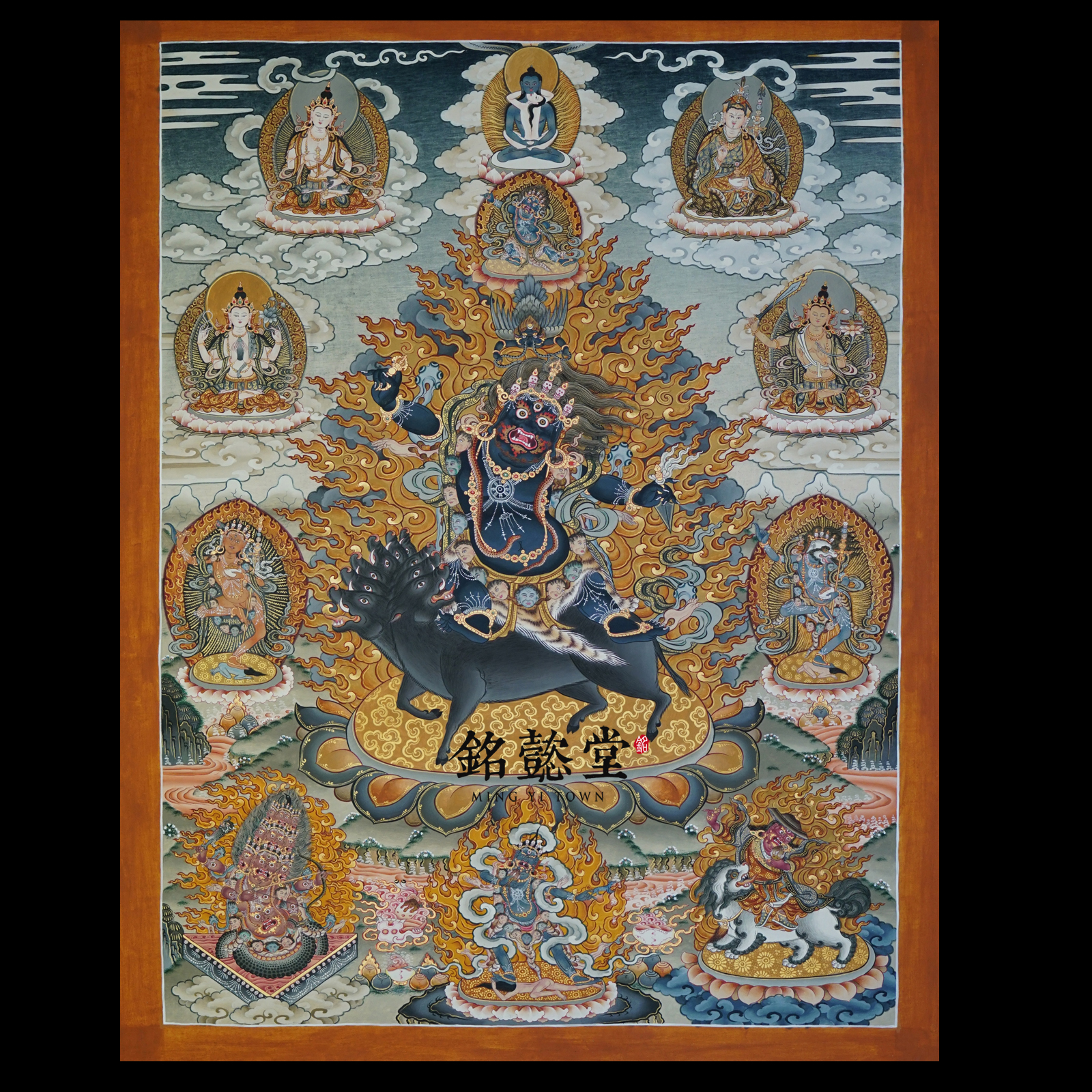 (name-hall) No Danang National Division Master's hands painted Tang Card Angry Lotus Master King Kong Karmin armour (has been tied for)